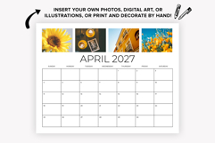 2027 8.5x11 Inch DIY Calendar Template Product Image 6