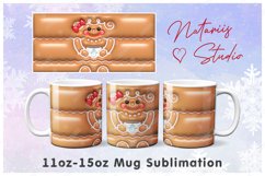 Puffy Gingerbread Mini Bundle - Tumbler, Mug, Coaster. Product Image 3