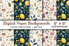 Digital Paper Backgrounds JPG Product Image 1