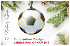 SOCCER Christmas Ornament. Sublimation design. Product Image 1