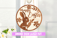 12 Easter Round Signs Bundle I Easter Door hanger decor Product Image 4