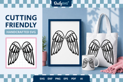 Angel Wings SVG - Heavenly Wings Cut File Product Image 2