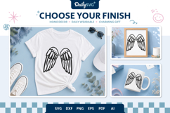 Angel Wings SVG - Heavenly Wings Cut File Product Image 1
