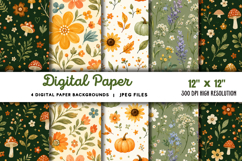 Digital Paper Backgrounds JPG Product Image 1