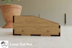 desk organizer For business Card | wooden box svg | SVG Product Image 7