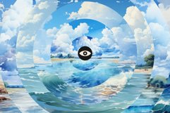 Sea Summer Watercolor Landscapes Texture Pack Product Image 7