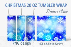 Christmas blue tumbler bundle| Winter Tumbler Sublimation Product Image 11