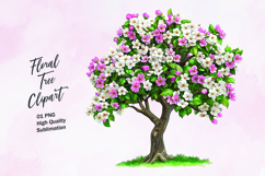 Floral tree clipart sublimation png Product Image 1