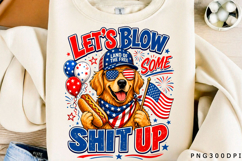 Funny Patriotic Dog PNG Product Image 1