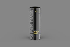Closed Paper Tube Mockup 80x240mm Product Image 7