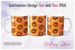 3D Inflated Puffy Halloween Pattern for 11oz - 15oz MUG Product Image 1