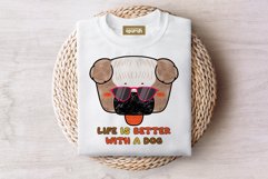 Cute Dog Lover Quotes Sublimation Tee Design 07 Product Image 1