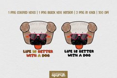 Cute Dog Lover Quotes Sublimation Tee Design 07 Product Image 2