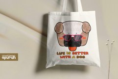 Cute Dog Lover Quotes Sublimation Tee Design 07 Product Image 3