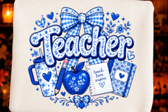 Christmas &amp; Teacher PNG T-shirt Product Image 6