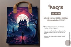 Horror Scary House Digital Papers, Scary Pattern Product Image 2