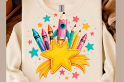 Rocket Star School Supplies PNG Product Image 1