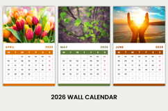 2026 Full Year Wall Calendar Canva Templates Product Image 6