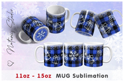 Christmas Buffalo Plaid design - 11oz-15oz Bottom Coffee Mug Product Image 2