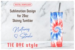 Tie Dye pattern for 20oz SKINNY TUMBLER. Product Image 1