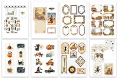 Retro Halloween Junk Journal Digital Kit| Junk Journal Product Image 7