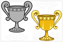 Illustrations of classic trophy cups Product Image 7