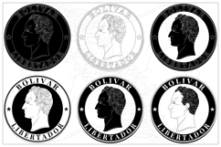 Profile bust of Simón Bolívar the Liberator Product Image 7