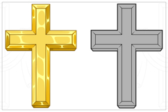 Christian Cross with Sacred Mantle Product Image 7