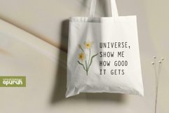 Manifest Quotes with Birth Month Flower Tee 07 Product Image 2