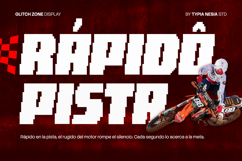 Glitch Zone - Modern Pixel Racing Game Font Product Image 7