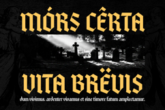 Quitestar - Modern Gothic Blackletter Font Product Image 5