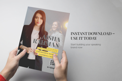 Modern Speaker Media Kit Template - Canva Editable Product Image 7