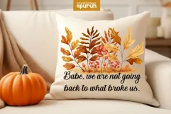 Autumn Floral Motivational Quotes Sublimation 07 Product Image 1