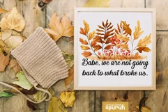 Autumn Floral Motivational Quotes Sublimation 07 Product Image 4