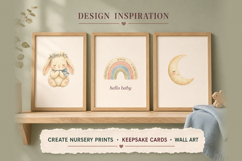 Tender Beginnings Watercolor Baby Shower Clipart Product Image 7