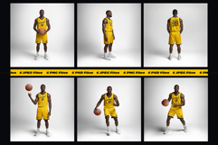 6 Basketball Jersey Mockups. Generated AI Product Image 7