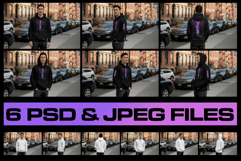 6 Urban Streetwear Hoodie Mockup on Asian Man. Generated AI Product Image 7