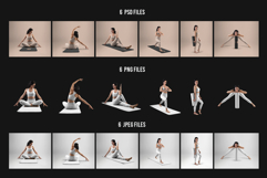 6 Mockups Leggings, Top and Mat for Yoga and Pilates. vol.01 Product Image 7