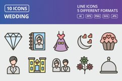 Vector Wedding Icon Set Product Image 1