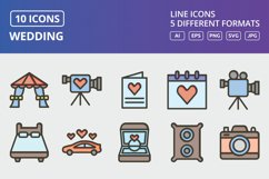 Vector Wedding Icon Set Product Image 1