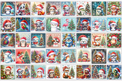 Christmas Animals Pillow Bundle. Christmas Pillow Design Product Image 2