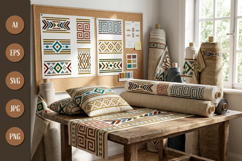 Pattern Ethnic Geometric Border Designs Product Image 3