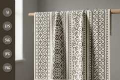 Decorative Seamless Pattern Set with Ornate Motifs Product Image 2