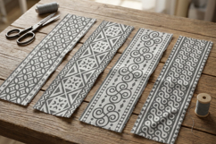 Decorative Seamless Pattern Set with Ornate Motifs Product Image 3
