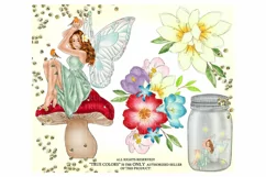 Fairy Tale Spring Clip Art Planner Girl Clip Art Fashion Product Image 2