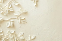 Cream Colored Floral Pattern Background Wallpaper Product Image 1