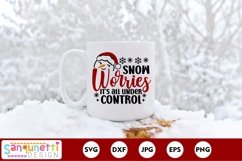 Funny Snowman SVG | Christmas snowman SVG Product Image 1