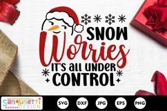 Funny Snowman SVG | Christmas snowman SVG Product Image 2