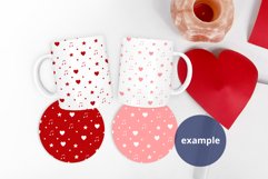 2 Mugs & 2 Round Coasters mockup Valentine's Day, PSD & JPG Product Image 4