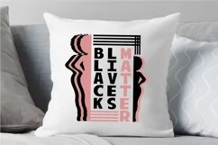 Black Lives Matter SVG PNG EPS DXF Black Woman SVG Cut Files Product Image 6